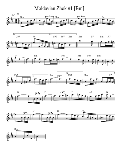 Moldavian Zhok #1   [Bm] (Version 2)