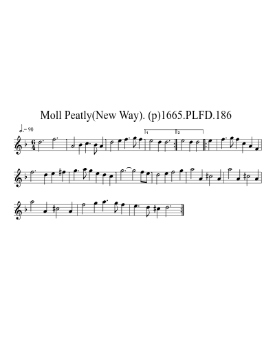 Moll Peatly(New  Way). (p)1665.PLFD.186