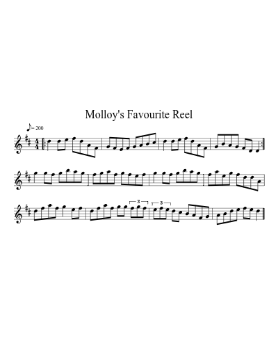 Molloy's Favourite Reel (Version 3)