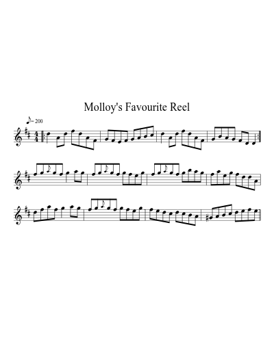 Molloy's Favourite Reel (Version 4)