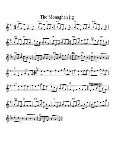 The Monaghan jig (Version 7)