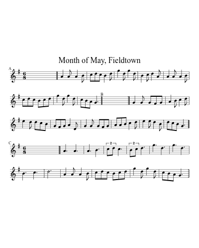 Month of May, Fieldtown (Version 2)