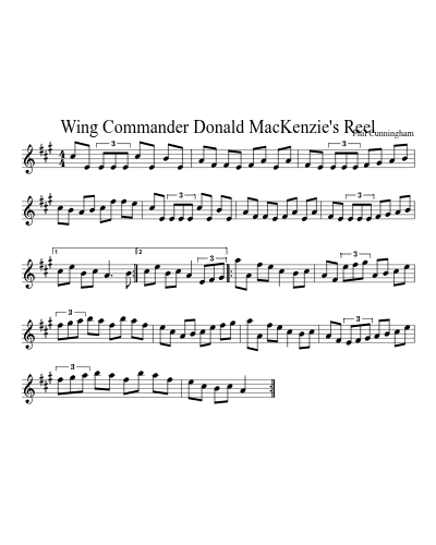 Wing Commander Donald MacKenzie's Reel