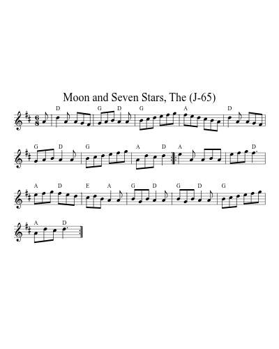 Moon and Seven Stars, The (J-65)
