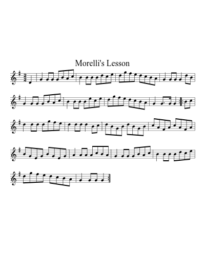 Morelli's Lesson