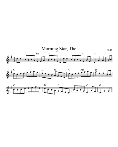 Morning Star, The (Version 3)