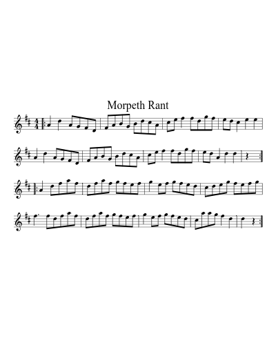 Morpeth Rant (Version 8)