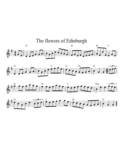 The Flowers of Edinburgh (Version 2) sheet music preview