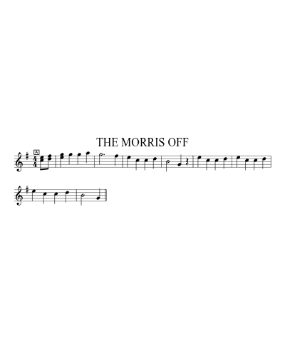 THE MORRIS OFF sheet music preview