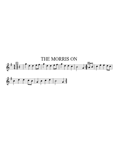 THE MORRIS ON sheet music preview