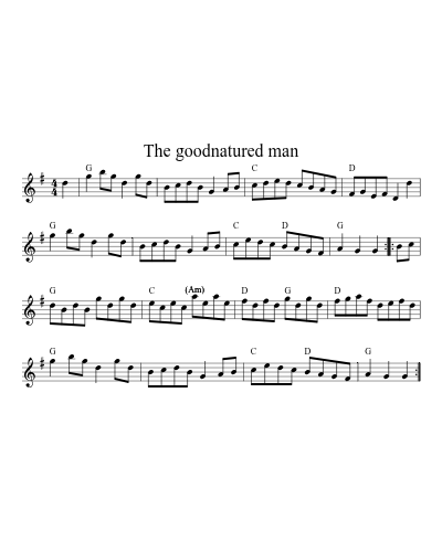 The goodnatured man