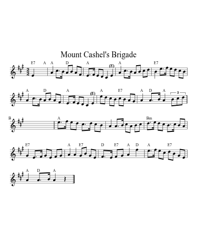 Mount Cashel's Brigade