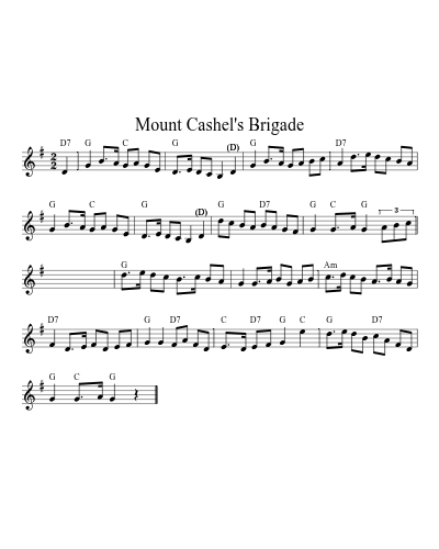 Mount Cashel's Brigade (Version 3)