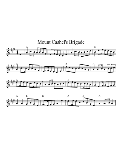 Mount Cashel's Brigade (Version 4)