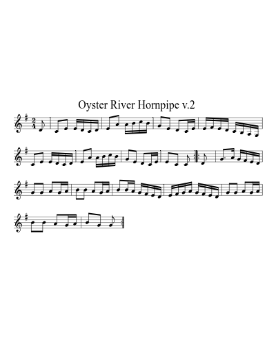 Oyster River Hornpipe  v.2