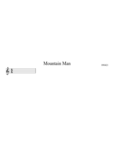 Mountain Dew (Mountain Man) sheet music preview
