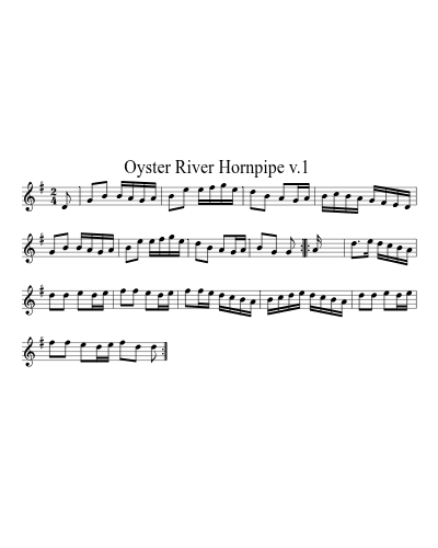 Oyster River Hornpipe  v.1 (Mountain Oyster Medley)