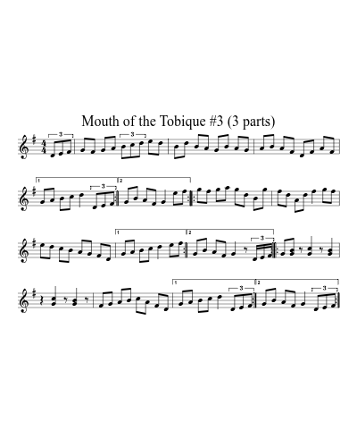 Mouth of the Tobique #3 (3 parts)