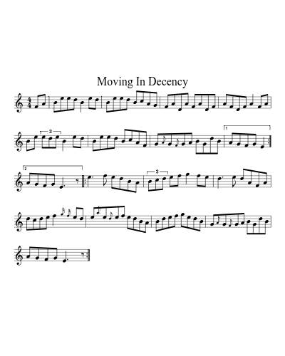 Moving In Decency (Version 4)