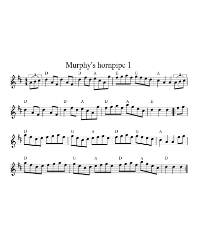 Murphy's hornpipe 1