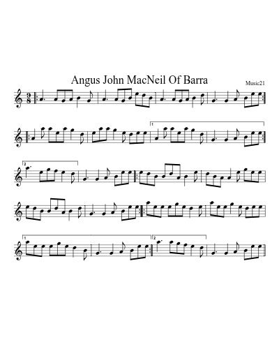 Angus John MacNeil Of Barra
