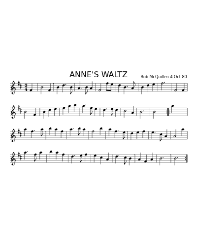 ANNE'S WALTZ