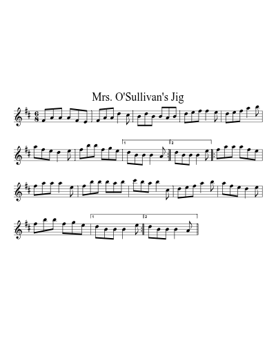 Mrs. O'Sullivan's Jig