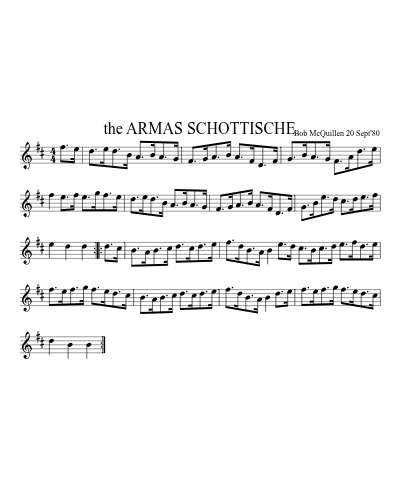 the ARMAS SCHOTTISCHE
