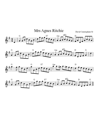 Mrs Agnes Ritchie (Version 2)