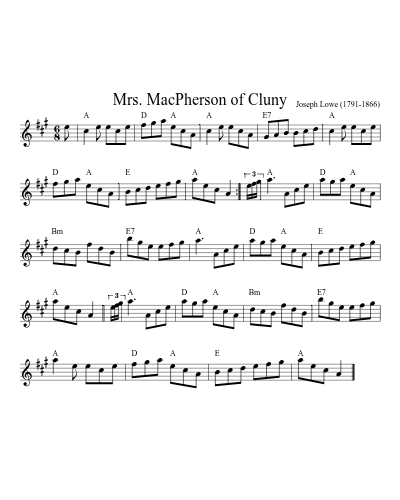 Mrs. MacPherson of Cluny (Version 2)