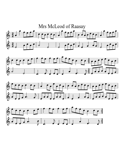 Mrs McLeod of Raasay (Version 6) preview