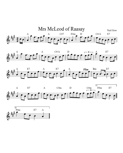 Mrs McLeod of Raasay (Version 7)