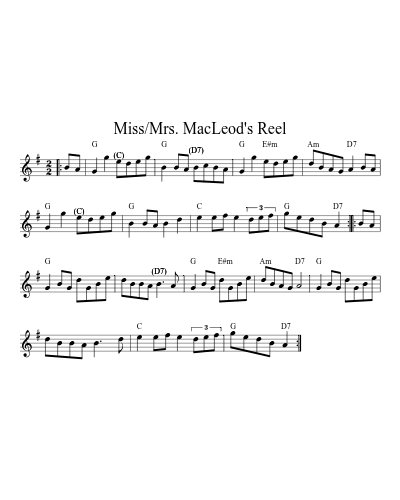 Miss/Mrs. MacLeod's Reel preview