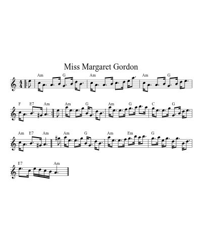Miss Margaret Gordon (Version 3)