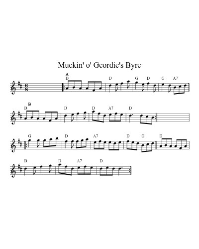 Muckin' o' Geordie's Byre (Version 3)