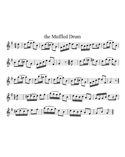 the Muffled Drum sheet music preview