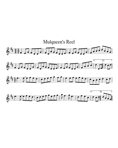 Mulqueen's Reel (Version 4)