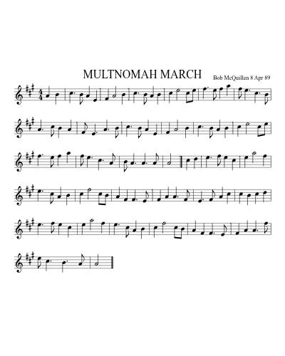 MULTNOMAH MARCH (Version 2)
