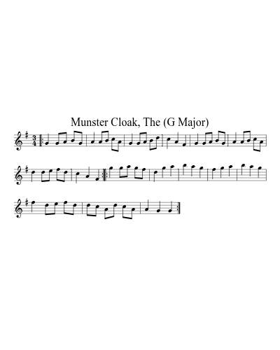 Munster Cloak, The (G Major) preview