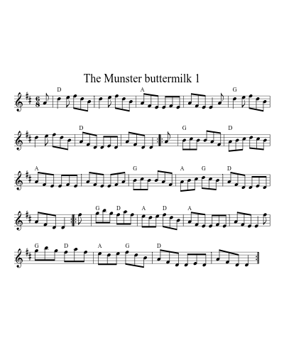 The Munster buttermilk 1 (Version 2) sheet music preview