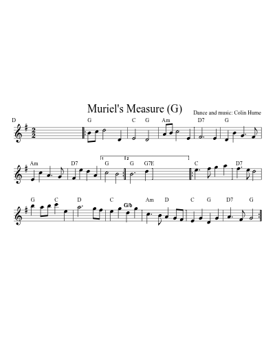 Muriel's Measure   (G)