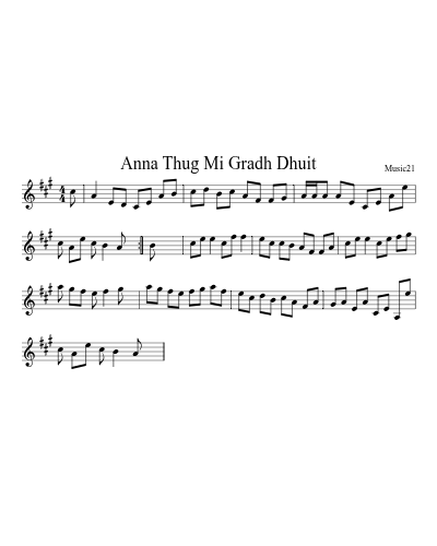 Anna Thug Mi Gradh Dhuit