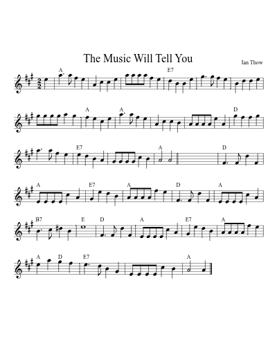 The Music Will Tell You (Version 2)