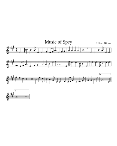 Music of Spey