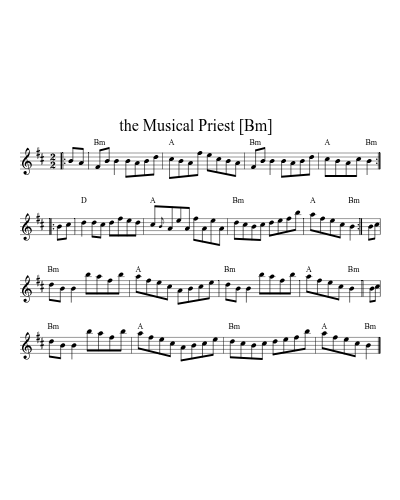 the Musical Priest   [Bm] (Version 5) preview