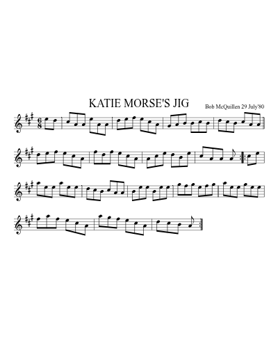 KATIE MORSE'S JIG