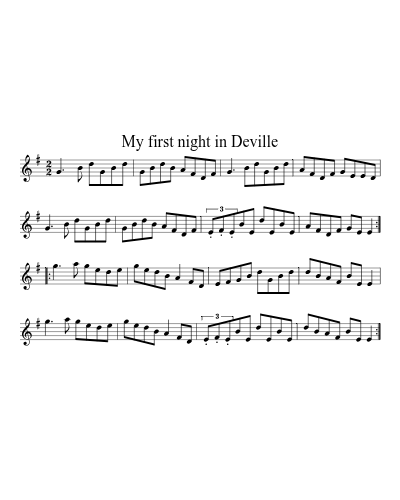 My first night in Deville (Version 4)