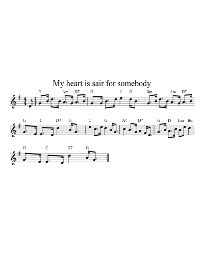 My heart is sair for somebody (Version 2)