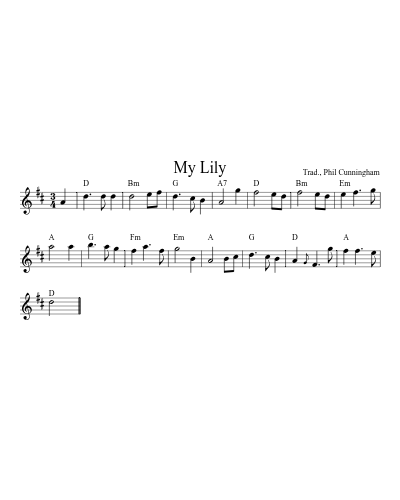 My Lily (Version 7) sheet music preview