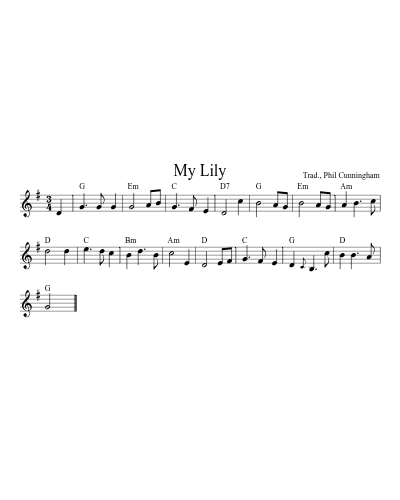 My Lily (Version 8) sheet music preview